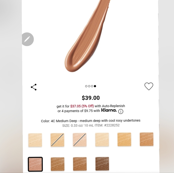 New Estee Lauder Double Wear Radiant Concealer rc Medium deep - Picture 3 of 3